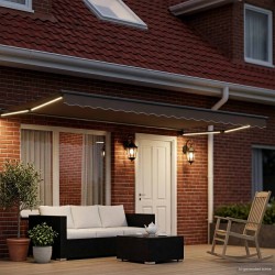 Store rétractable manuel avec LEDs 4,5 × 3 m 643597643597