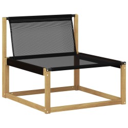 Sofa de milieu extérieur Bois d'acacia massif et Textilène 643608643608