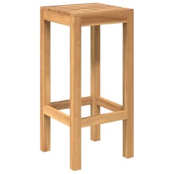 Ensemble de bar extérieur 3 pcs Non traité Bois de teck massif 643642643642