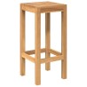 Ensemble de bar extérieur 3 pcs Non traité Bois de teck massif 643642643642