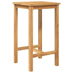 Ensemble de bar extérieur 3 pcs Non traité Bois de teck massif 643642643642