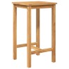 Ensemble de bar extérieur 3 pcs Non traité Bois de teck massif 643642643642