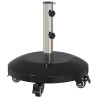 Socle en granit avec roulettes pour poteau de 40-50 mm 29 kg 643660643660
