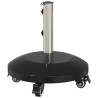 Socle en granit avec roulettes pour poteau de 40-50 mm 29 kg 643660643660