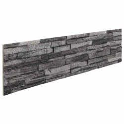 Panneaux muraux 10 pcs Anthracite 100 x 25 cm Mousse EPS 643670643670