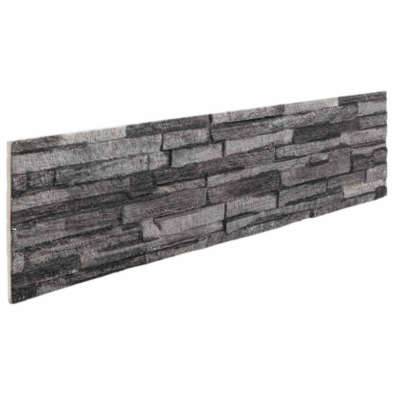 Panneaux muraux 10 pcs Anthracite 100 x 25 cm Mousse EPS 643670643670