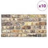 Panneaux muraux 10 pcs Multicolore 100 x 50 cm Mousse EPS 643671643671