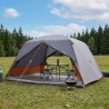 Tente de randonnée Gris et orange 4 personnes 643681643681