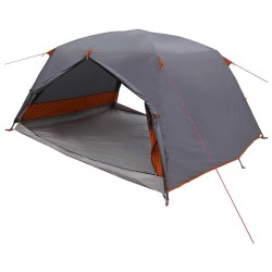 Tente de randonnée Gris et orange 4 personnes 643681643681