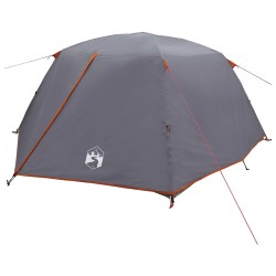 Tente de randonnée Gris et orange 4 personnes 643681643681