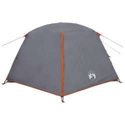 Tente de randonnée Gris et orange 4 personnes 643681643681
