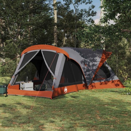 Tente familiale Gris et orange 550 x 555 x 208 cm 643684643684
