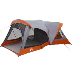 Tente familiale Gris et orange 550 x 555 x 208 cm 643684643684