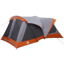 Tente familiale Gris et orange 550 x 555 x 208 cm 643684643684