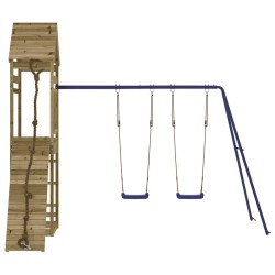 Aire de jeux d'extérieur bois de pin imprégné 643693643693