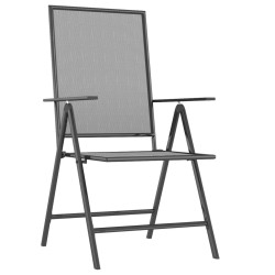 Ensemble à manger de jardin 7 pcs anthracite acier 643695643695