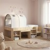 Tunnel de lit 2 pcs Blanc 211 x 52,5 x 2 cm Polyester 643698643698