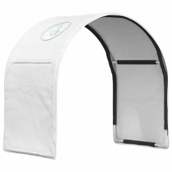 Tunnel de lit 2 pcs Blanc 211 x 52,5 x 2 cm Polyester 643698643698