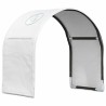 Tunnel de lit 2 pcs Blanc 211 x 52,5 x 2 cm Polyester 643698643698