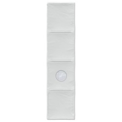 Tunnel de lit 2 pcs Blanc 211 x 52,5 x 2 cm Polyester 643698643698