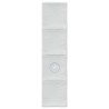Tunnel de lit 2 pcs Blanc 211 x 52,5 x 2 cm Polyester 643698643698