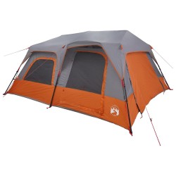 Tente Instantanée Gris et orange 10 personnes 643699643699