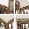 Ensemble de canapé de jardin 10 pcs Beige polyrotin 643703643703