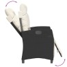 Ensemble à manger de jardin coussins 5pcs Noir Résine tressée 643718643718