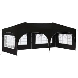 Tente de fête pop-up 575 x 288 x 245 cm Noir Tissu Oxford 643730643730