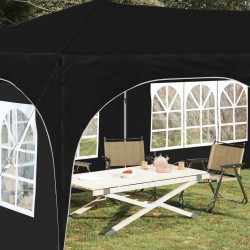 Tente de fête pop-up 575 x 288 x 245 cm Noir Tissu Oxford 643730643730
