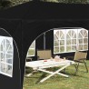 Tente de fête pop-up 575 x 288 x 245 cm Noir Tissu Oxford 643730643730