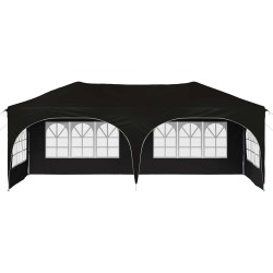 Tente de fête pop-up 575 x 288 x 245 cm Noir Tissu Oxford 643730643730