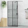 Mur de Douche à L'Italienne Noir 90 x 195 cm verre trempé 643731643731