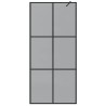 Mur de Douche à L'Italienne Noir 90 x 195 cm verre trempé 643731643731