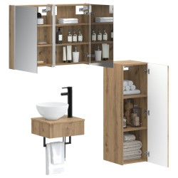 Ensemble d'armoire de salle de bain 4 pc Chêne artisanal 643736643736