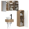 Ensemble d'armoire de salle de bain 4 pc Chêne artisanal 643736643736