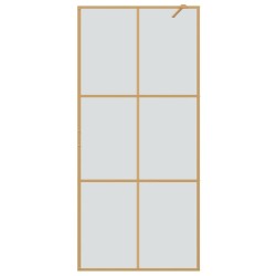 Mur de Douche à L'Italienne Doré 90 x 195 cm verre trempé 643755643755