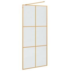 Mur de Douche à L'Italienne Doré 90 x 195 cm verre trempé 643755643755