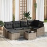 Ensemble de salle à manger pour jardin 7 pcs Gris clair 643790643790