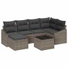 Ensemble de salle à manger pour jardin 7 pcs Gris clair 643790643790