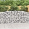 Paniers à gabions arqués 4 pcs 400x50x100/120 cm Fer galvanisé 643791643791