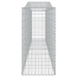 Paniers à gabions arqués 4 pcs 400x50x100/120 cm Fer galvanisé 643791643791