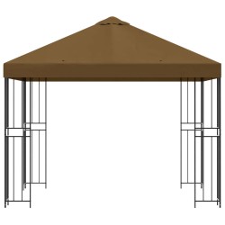 Pavillon 3 x 3 m Taupe Polyester et Acier 190 gsm 643800643800