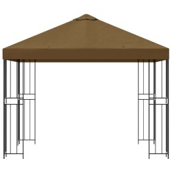 Pavillon 3 x 3 m Taupe Polyester et Acier 190 gsm 643800643800