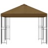 Pavillon 3 x 3 m Taupe Polyester et Acier 190 gsm 643800643800
