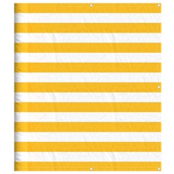Paravent de balcon à rayures jaunes et blanches 120 x 800 cm 643804643804