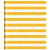 Paravent de balcon à rayures jaunes et blanches 120 x 800 cm 643804643804
