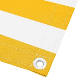 Paravent de balcon à rayures jaunes et blanches 120 x 800 cm 643804643804