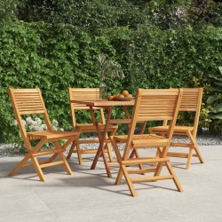 Chaises de jardin pliantes lot de 4 47x62x90cm bois massif teck 643805643805