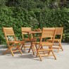 Chaises de jardin pliantes lot de 4 47x62x90cm bois massif teck 643805643805